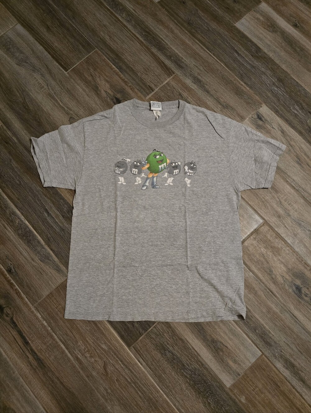 Vintage Green M&M World Solo T Shirt Cartoon Character